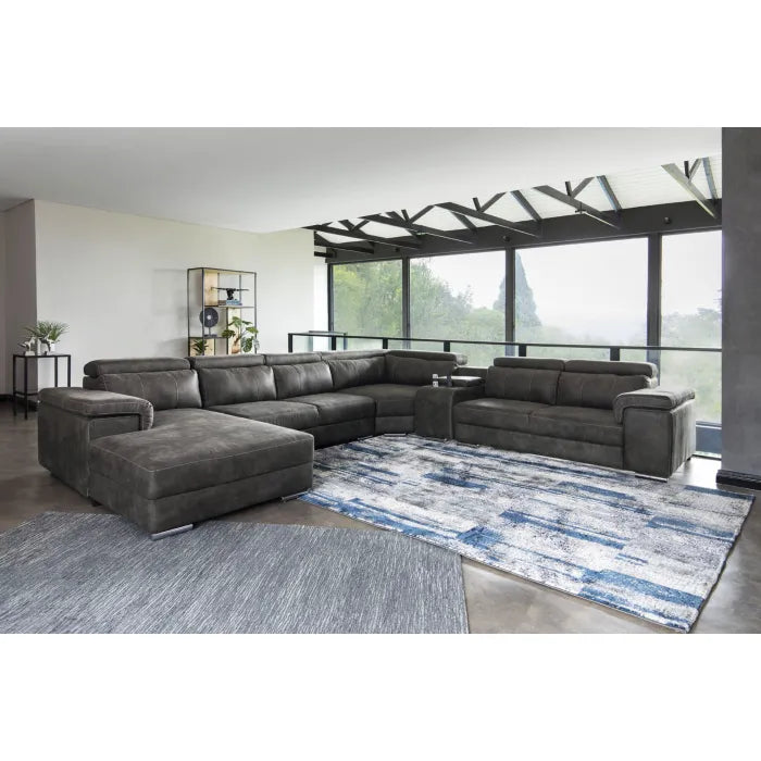 Oakland 5 Piece Corner Lounge Suite in Fabric