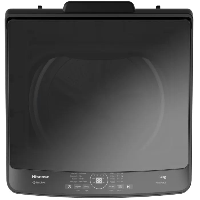 Hisense 14Kg Premium Top Loader Black WT3K1423UB