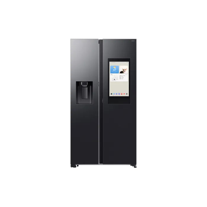 Samsung 594L AI Family Hub Side By Side Black RS90F64A2FFA
