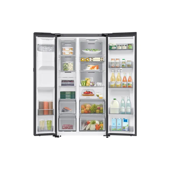 Samsung 594L AI Family Hub Side By Side Black RS90F64A2FFA