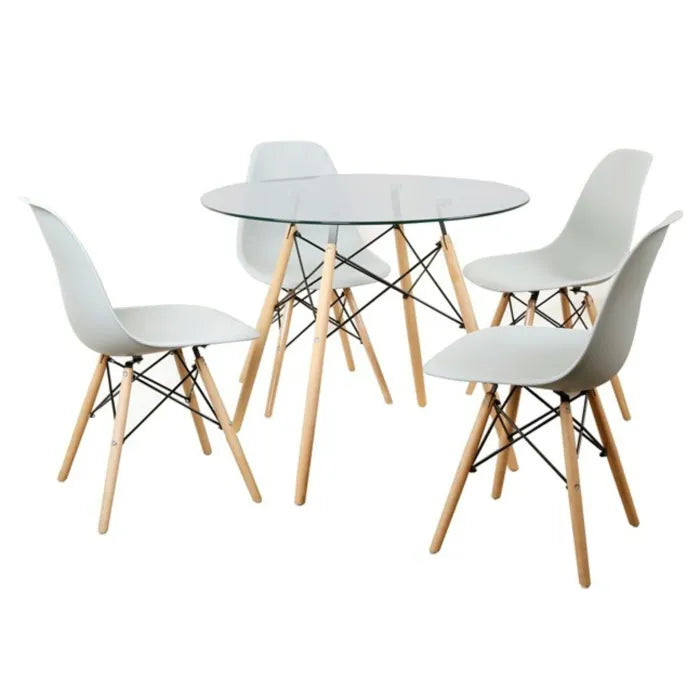 Kingsley Mk2 5 piece Dinette, Grey