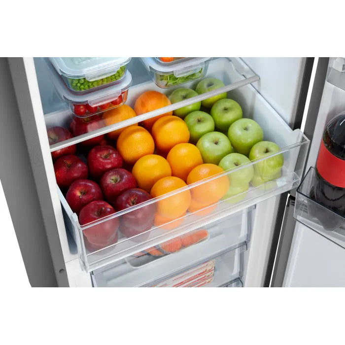 Hisense 347L Combi Fridge With Water Dispenser Black Glass H450BMIB-WD