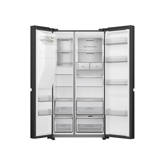 Hisense 601L Side-By-Side Fridge With Water And Ice Dispenser H780SB-IDL