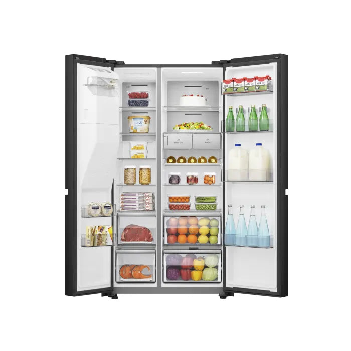 Hisense 601L Side-By-Side Fridge With Water And Ice Dispenser H780SB-IDL