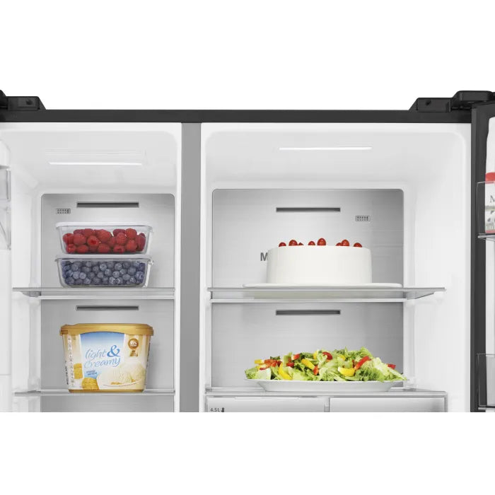 Hisense 601L Side-By-Side Fridge With Water And Ice Dispenser H780SB-IDL