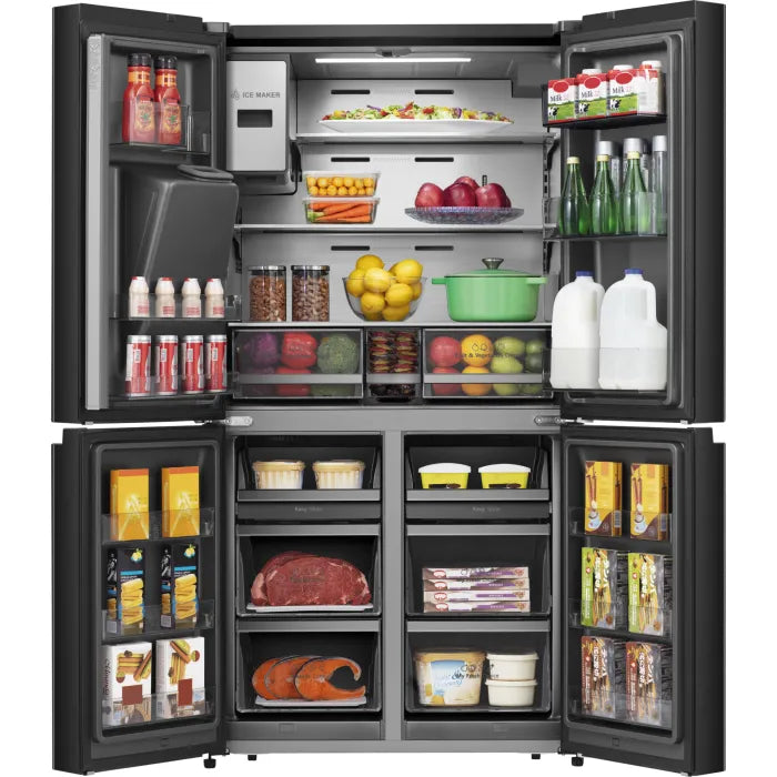 Hisense 536L Four Door Water Dispenser Fridge Black H750FSBIDS