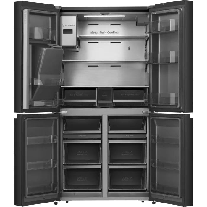 Hisense 536L Four Door Water Dispenser Fridge Black H750FSBIDS