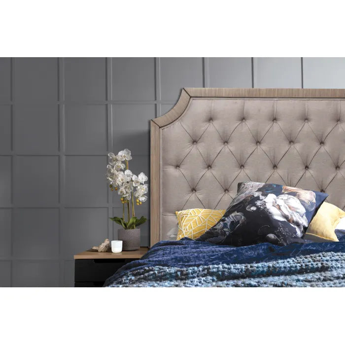 Bailey King Headboard, Rustic Beige