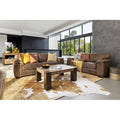 Skylar 2 Piece Leather Lounge Suite, Andes Spice