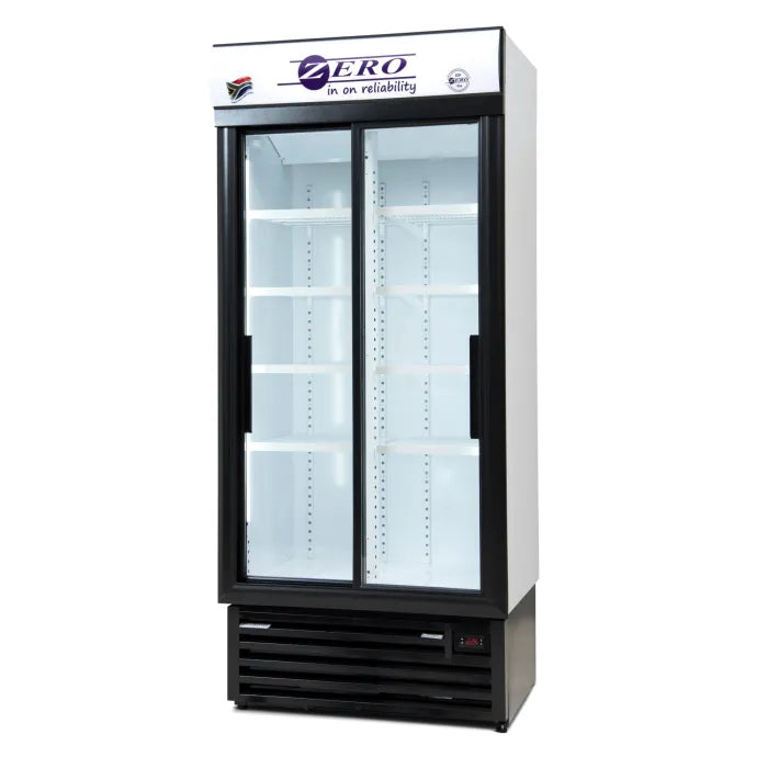 Zero 700L Commercial Cooler White With Black Trim