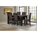 Amber 7 Piece Dining Room Suite, Mocca Brown